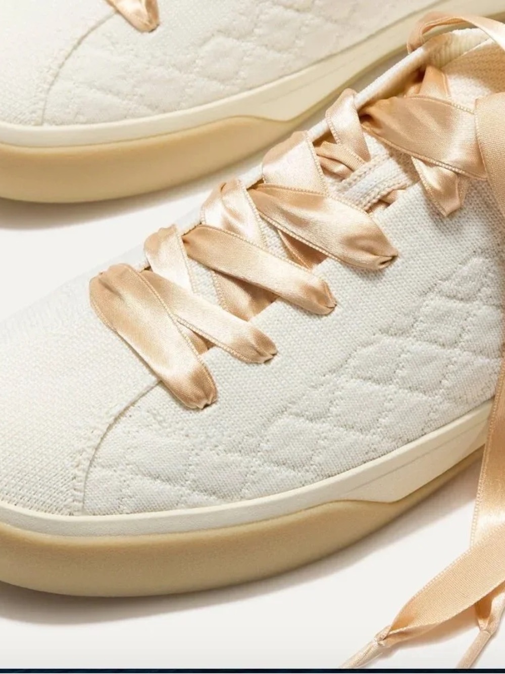 Rothy's Cream Women's Sneakers with Ribbon Laces